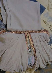 Grey Elegant Ethnic Anarkali