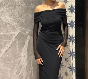 Chic Black Off-Shoulder Dress