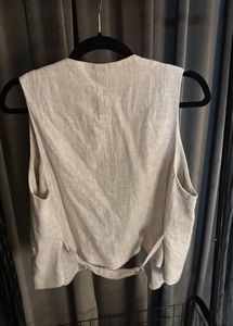 Mark &amp; Spencer Linen Blend Vest size L-XL