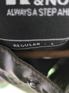 Fine Leather Grain Bike Riding Jacket 42 Size