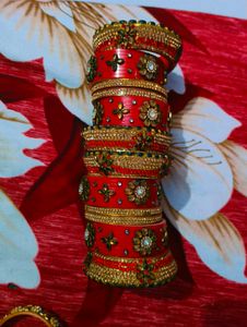 Red Bridal Chura Bangles