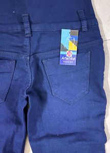 High Waist Blue Jeans