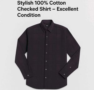 Stylish Purple Tonal Plaid Button-Up Shirt