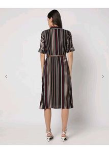 Striped Midi Shirt Dress