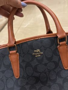 Coach Signature Print Satchel