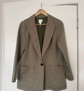 H&amp;M Plaid Blazer