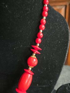 Red Beaded Necklace