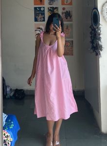 Pink Cotton Dress