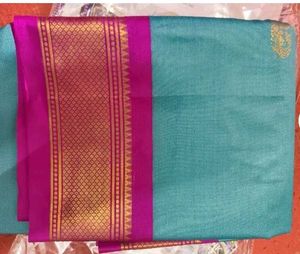 Paithani Silk Saree With Peacock Butta