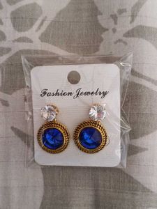 Fashion Jewelry Blue Stone Earrings