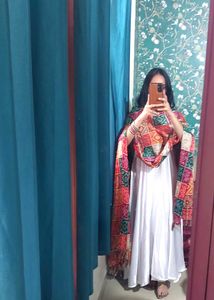White Anarkali Dress All Size Available
