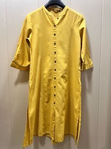 Yellow Button-Down Dress zudio