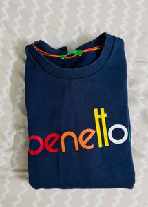 Benetton Blue Sweatshirt