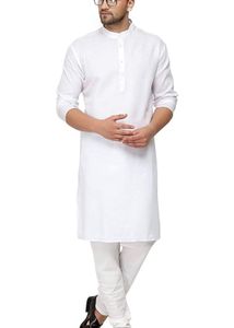 Men&#39;s White Cotton Kurta Set all sizes available