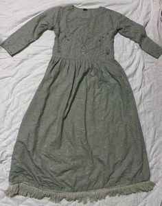 Sage Green Embellished Dress
