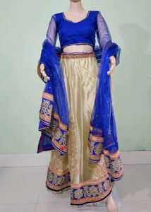 Blue Lahenga Choli