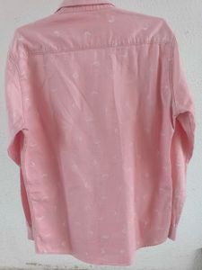 Pink Patterned Casual Shirt