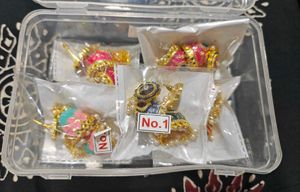Minakari Long Earrings