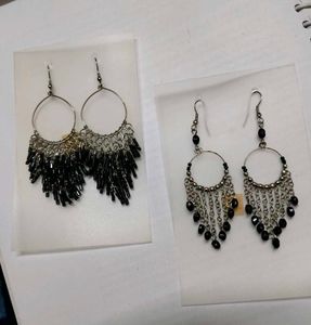 Chic Beaded Hoop Earrings Combo