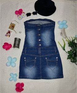 Denim Fitted Dress