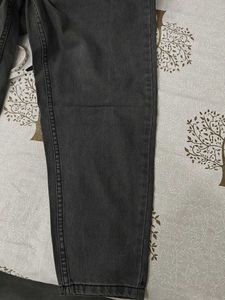 Grey Elastic Waist Jeans