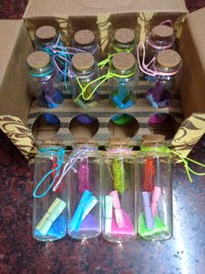 miniature bottle or message bottle