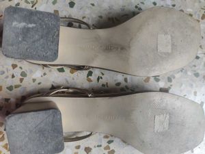 Charles &amp; Keith Gold Heeled Sandals