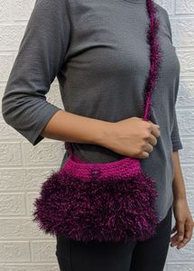🇫🇷 Paris imported Fuzzy Knit Shoulder Bag