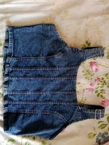 Denim Zip-Up Crop Top
