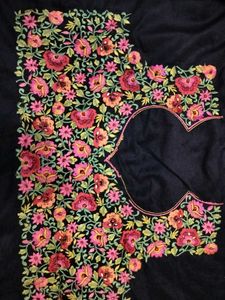 Elegant Purple Embroidered Saree