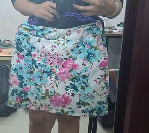 Floral Print Skirt