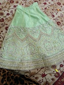 Elegant Mint Pakistani Sharara Dress