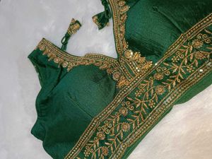 Green South Silk Blouse