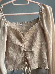 Elegant Champagne Blouse