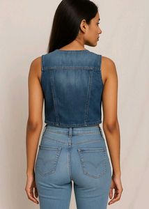 Denim Cardigan For Women | Stylish Size | 36 Inch
