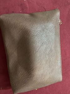 Leather Finish makeup bag