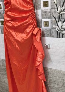 Elegant Coral Maxi Dress
