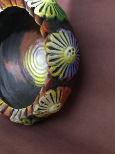 Vintage Floral Ceramic Planter