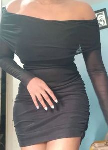 Chic Off Shoulder Mini Dress