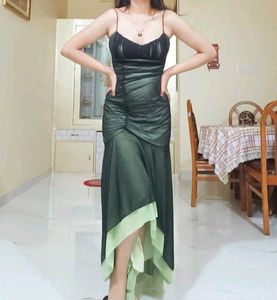 Stunningly sexy Assymetrical length glittery bodyc