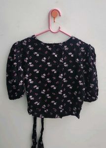 Floral Wrap Top