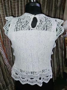 Trendy White Coloured Top