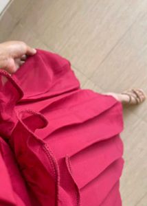 Maroon Ruffled Dress