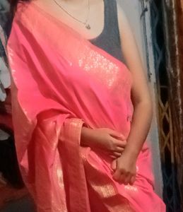 Baby Pink Colour Saree