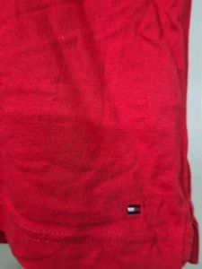 Red V-Neck Tee