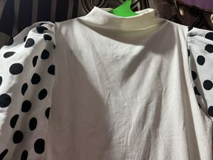 Polka Dot Sleeve Top