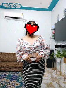 Floral Print Crop Top