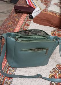 Green Colour Sling Bag