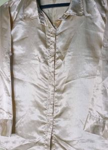 Satin Golden Shirt