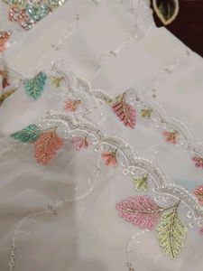 peach colour  jarkan dress material